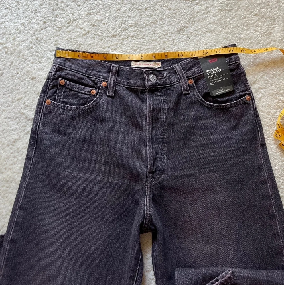 NWT Levi's Premium Ribcage Straight Ankle Women's Jeans Tinted Sky Size 29/27 - Picture 11 of 14